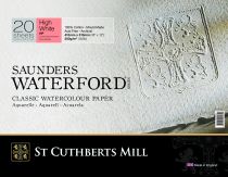 BLOC SAUNDERS WATERFORD 300G GRAIN SATIN 20 FEUILLES 