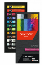 BOITE 12 PASTELS A L\'HUILE NEOPASTEL CARAN D\'ACHE