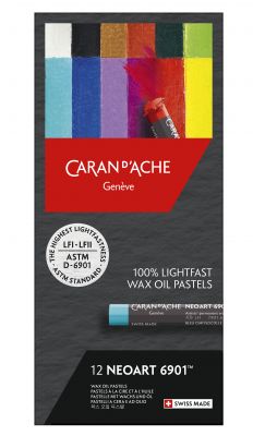 BOITE 12 PASTELS NEOART 6901 CARAN D\'ACHE