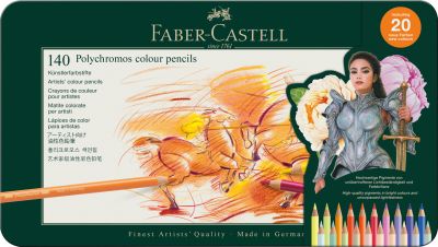 BOITE 140 CRAYONS POLYCHROMOS FABER CASTELL
