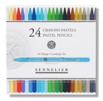 BOITE 24 CRAYONS PASTEL SENNELIER ASSORTIMENT PAYSAGE