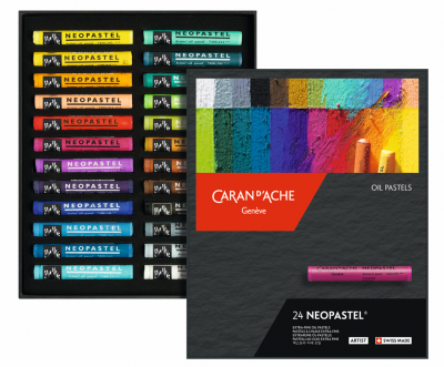 BOITE 24 PASTELS A L\'HUILE NEOPASTEL CARAN D\'ACHE 