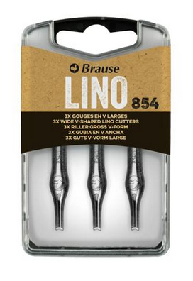 BOITE 3 GOUGES BRAUSE LARGES EN V N�854 