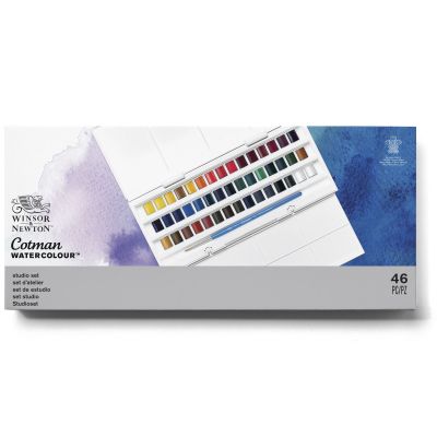 BOITE AQUARELLE 45 1/2 GODETS COTMAN WINSOR & NEWTON
