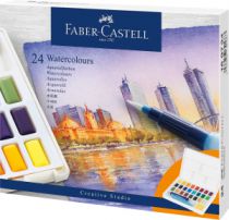 BOITE AQUARELLE FABER CASTELL 24 1/2 GODETS