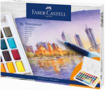 BOITE AQUARELLE FABER CASTELL 36 1/2 GODETS