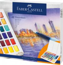 BOITE AQUARELLE FABER CASTELL 48 1/2 GODETS