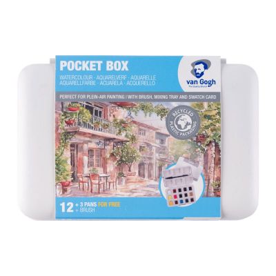 BOITE AQUARELLE VAN GOGH X12 + 3GRATUITS 