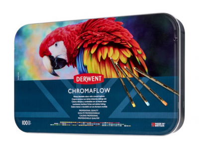 BOITE DE 100 CRAYONS CHROMAFLOW DERWENT