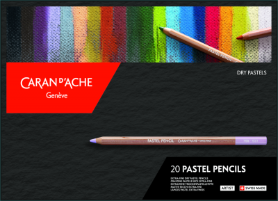BOITE DE 20 CRAYONS PASTELS CARAN D\'ACHE
