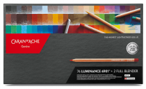 BOITE DE 40 CRAYONS LUMINANCE 6901 CARAN D\'ACHE + 2 FULL BLENDER