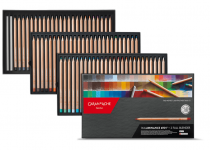 BOITE DE 40 CRAYONS LUMINANCE 6901 CARAN D\'ACHE + 2 FULL BLENDER