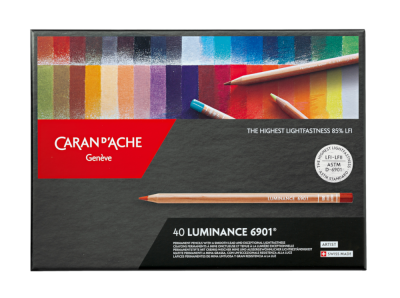 BOITE DE 40 CRAYONS LUMINANCE 6901 CARAN D\'ACHE