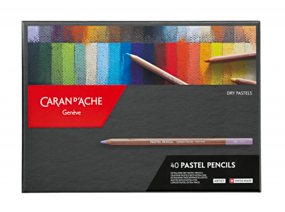 BOITE DE 40 CRAYONS PASTELS CARAN D\'ACHE