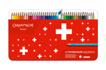 BOITE DE 40 CRAYONS SWISSCOLOR CARAN D\'ACHE