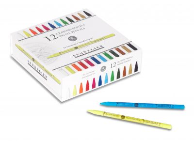 BOITE D�COUVERTE 12 CRAYONS PASTEL SENNELIER + 12 EMPLACEMENTS VIDES