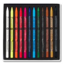BOITE DÉCOUVERTE 12 CRAYONS PASTEL SENNELIER + 12 EMPLACEMENTS VIDES