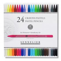 BOITE DÉCOUVERTE 24 CRAYONS PASTEL SENNELIER