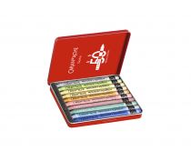 BOITE METAL 10 NEOCOLOR II CARAN D\'ACHE SPECIAL EDITION 50ans Teintes Pastels