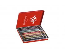 BOITE METAL 10 NEOCOLOR II CARAN D\'ACHE SPECIAL EDITION 50ans Teintes Paysage