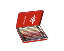 BOITE METAL 10 NEOCOLOR II CARAN D\'ACHE SPECIAL EDITION 50ans Teintes Portrait