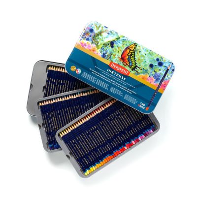 BOITE METAL 100 CRAYONS INKTENSE DERWENT AQUARELLABLES