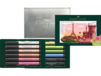 BOITE METAL 12 FEUTRES PITT ARTIST PENS FABER-CASTELL \ PARIS\ 