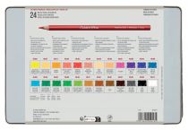 BOÎTE MÉTAL 24 CRAYONS PASTEL CONTE ASSORTIS