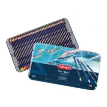 BOITE METAL 36 CRAYONS INKTENSE DERWENT AQUARELLABLES