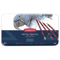 BOITE METAL 36 CRAYONS PASTEL DERWENT