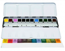 BOITE METAL AQUARELLE EXTRA FINE 12 1/2 godet DANIEL SMITH Couleurs Inspiration