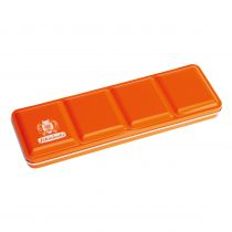 BOITE METAL AQUARELLE EXTRA FINE HORADAM SCHMINCKE JUICY ORANGE 15 1/2 Godets + 1 Pinceau Lavis Da VINCI