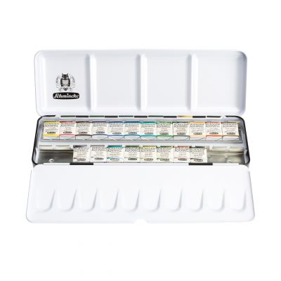 BOITE METAL AQUARELLE EXTRA FINE HORADAM SCHMINCKE S�rie Limit�e 20 1/2 Godets 