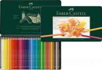 BOITE METAL DE 36 CRAYONS POLYCHROMOS FABER CASTELL
