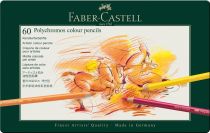 BOITE METAL DE 60 CRAYONS POLYCHROMOS FABER CASTELL