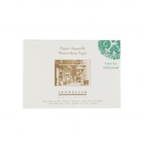 BOITE METAL EMAILLE JAUNE AVEC RESERVE D\'EAU 8 1/2 godets AQUARELLE EXTRA FINE SENNELIER + CADEAUX