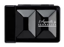 BOITE METAL EMAILLE NOIR AVEC RESERVE D\'EAU 8 1/2 godets AQUARELLE EXTRA FINE SENNELIER