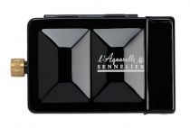 BOITE METAL EMAILLE NOIR AVEC RESERVE D\'EAU 8 1/2 godets AQUARELLE EXTRA FINE SENNELIER