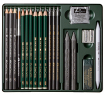 BOITE METAL PITT GRAPHIT SET X 19