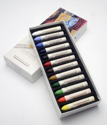 BOITE PASTEL A L\' HUILE X 12 INITIATION