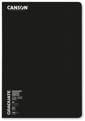 BOOK AGRAF� CANSON GRADUATE CROQUIS & DESSIN 20FL/40P 29,7X42 140G