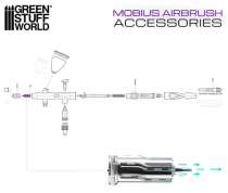 Bouchon de buse 0,3 pour aérographe Mobius