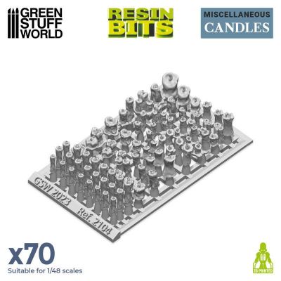 Bougies en r�sine X 70