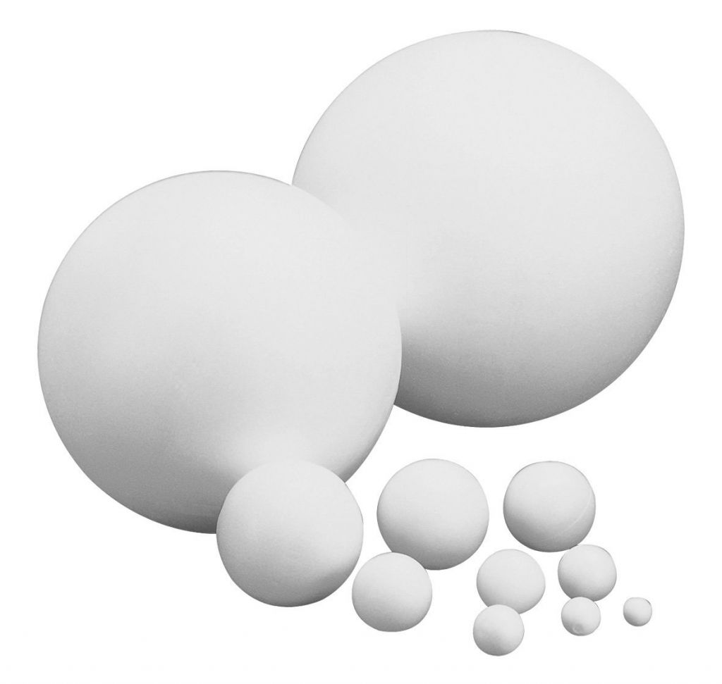 Petites boules polystyrène - 60 pièces - Boules en polystyrène - 10 Doigts