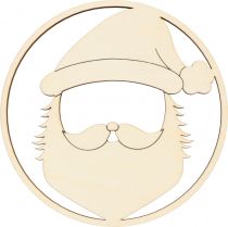 BOULE RELIEF BOIS PERE NOEL SANTA BABY