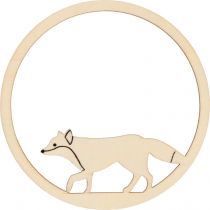 BOULE RELIEF EN BOIS RENARD HIVER ENCHANTE