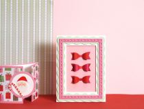 CADRE BOIS MOTIF ETOILE ET POINT