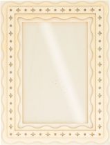 CADRE BOIS MOTIF ETOILE ET POINT