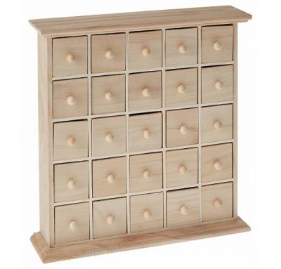 CALENDRIER AVENT MEUBLE 25 TIROIRS