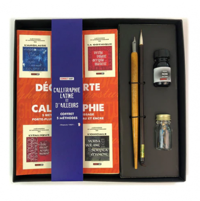 CALLIGRAPHIE LATINE & D�AILLEURS COFFRET 5 M�THODES
